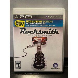 Rocksmith Authentic Guitar Games Playstation 3 Ps3 manual